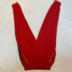 Red / Rainbow Woman Joggers